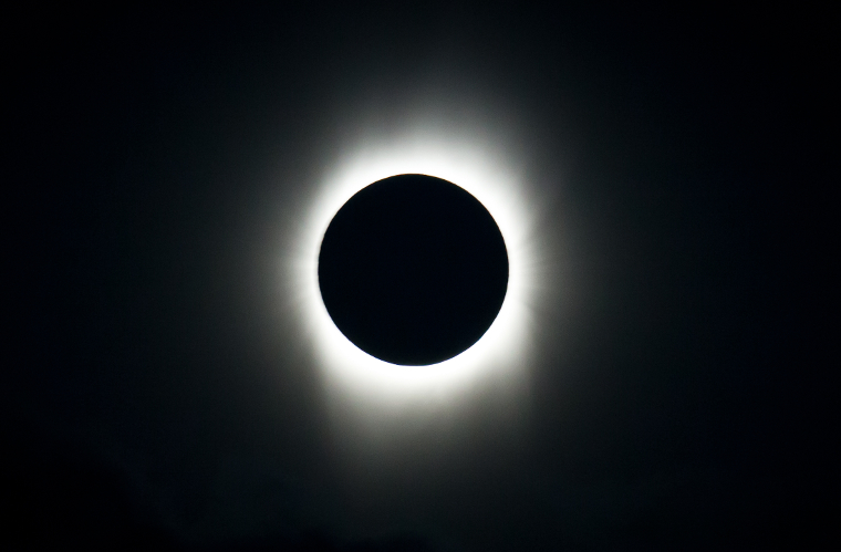 Sun's corona during total eclipse